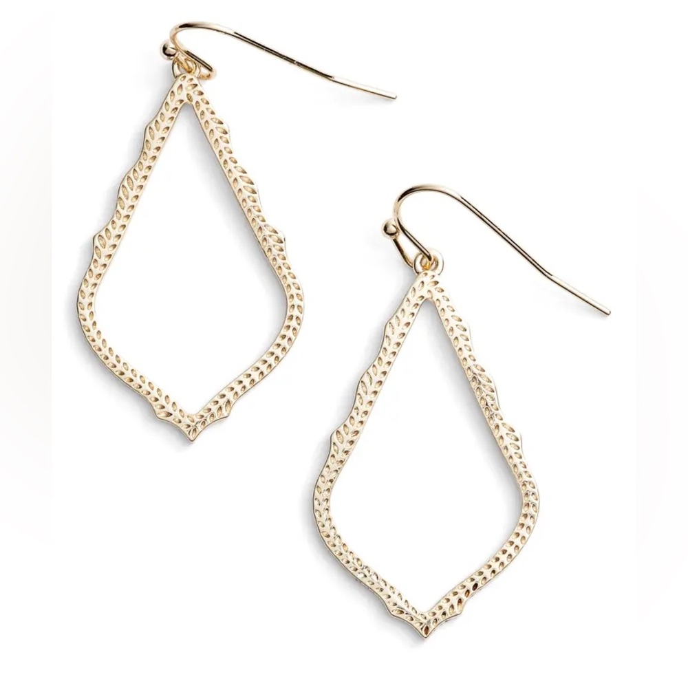 NWT Kendra Scott Gold Sophia Earrings
